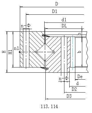 11系列内齿型回转支承